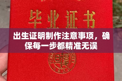 南港出生证明制作注意事项，确保每一步都精准无误