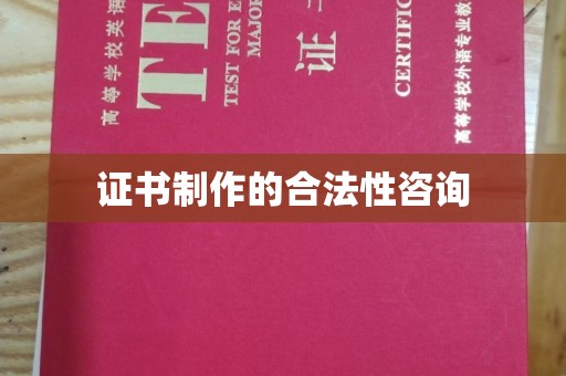 南港证书制作的合法性咨询