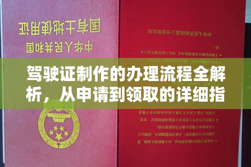 南港驾驶证制作的办理流程全解析，从申请到领取的详细指南