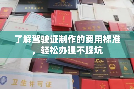 南港了解驾驶证制作的费用标准，轻松办理不踩坑
