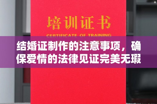 南港结婚证制作的注意事项，确保爱情的法律见证完美无瑕